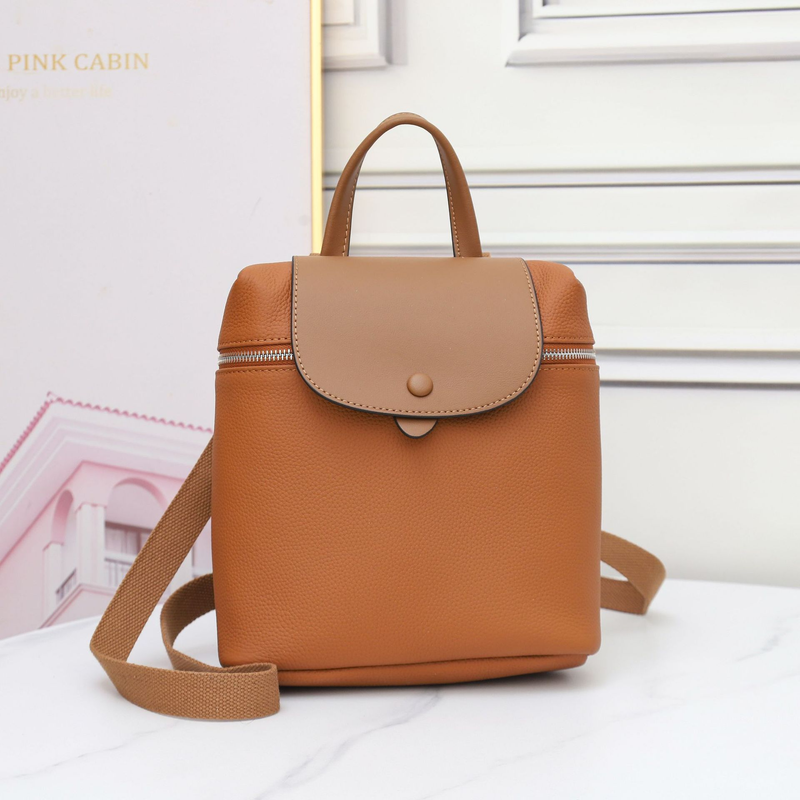 Zaino in pelle di mucca Togo Head Layer, borsa da donna in vera pelle 66034_voghion.com