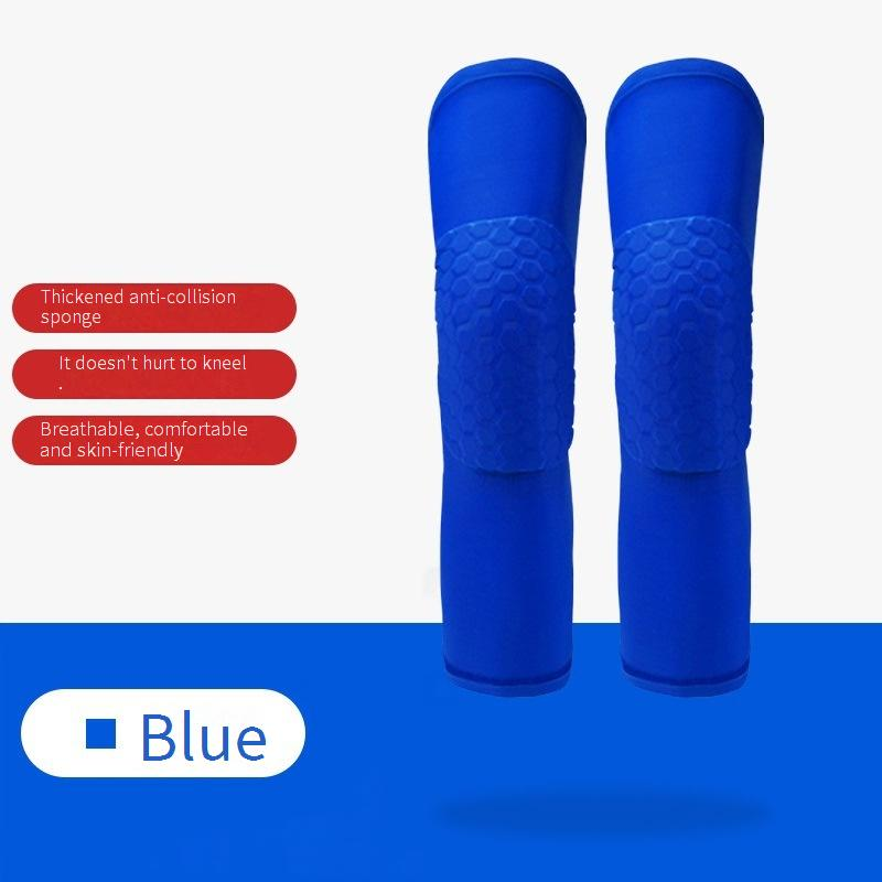 Set knie- en elleboogbeschermers voor kinderen – lichtgewicht, ademende bescherming voor voetbal, basketbal en buitenspelen (hemelsblauw/zwart, honingraatkussentechnologie)_voghion.com