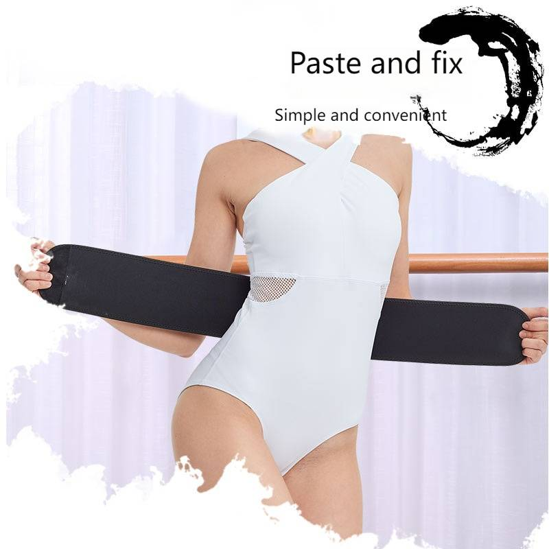 Professional Dance & Fitness Waist Belt - Adjustable Support For Dance, Martial Arts & Workouts - Breathable Nylon & SBR (Black, L/XL)_voghion.com