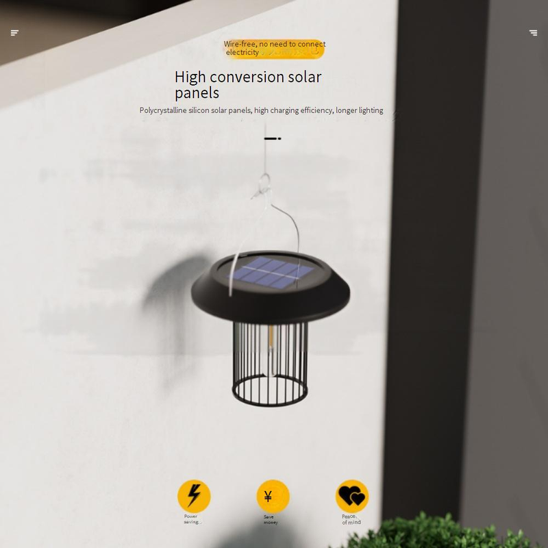 Güneş Enerjili Edison Ampullü Işık Dizisi - Bahçe, Teras, Kamp ve Dekoratif Ortamlar İçin Su Geçirmez Dış Mekan Asma Feneri_voghion.com