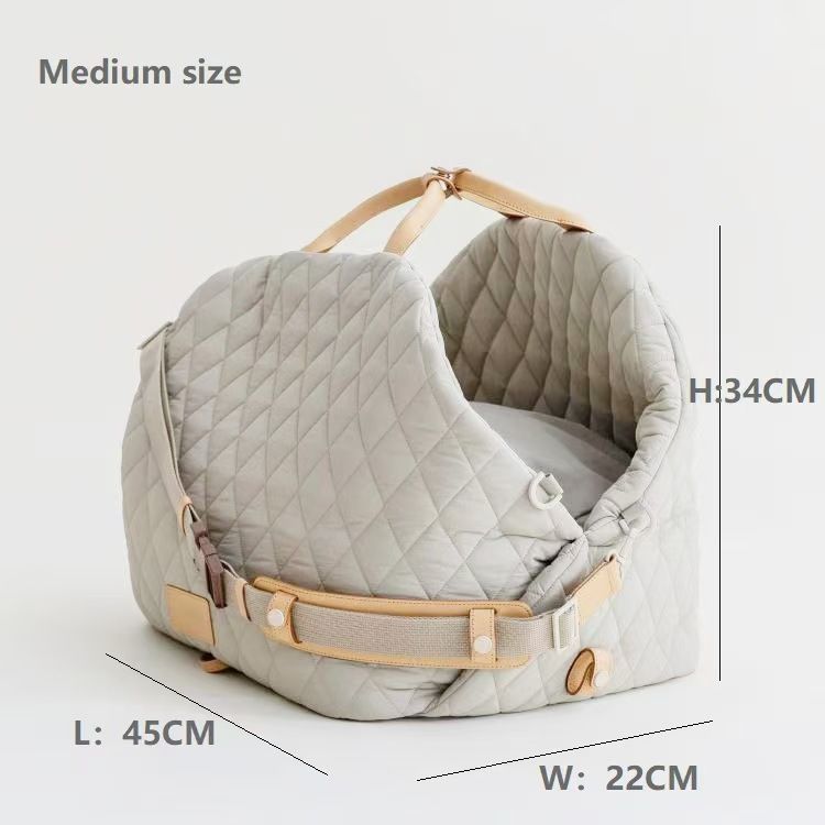 Upgraded Nylon Waterproof Pet Bag Detachable Handbag Car Dual-use Travel Cat Dog Bed_voghion.com