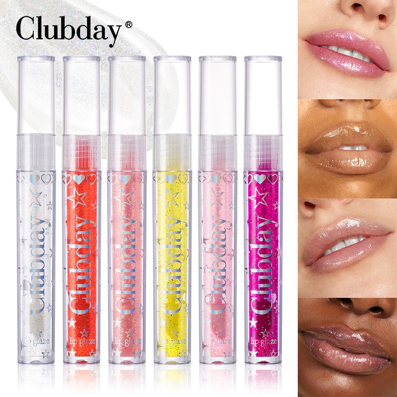 Aceite labial hidratante Clubday - Acabado brillante tipo espejo, brillo labial hidratante con ácido hialurónico_voghion.com
