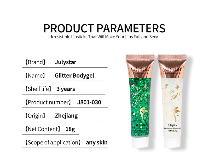 Uusi meikki merenneito-mittakaava geeli paljeteilla luomiväri nestemäinen kasvot huulet värikäs vartalo polarisoitu lava paljeteilla luomiväri_voghion.com