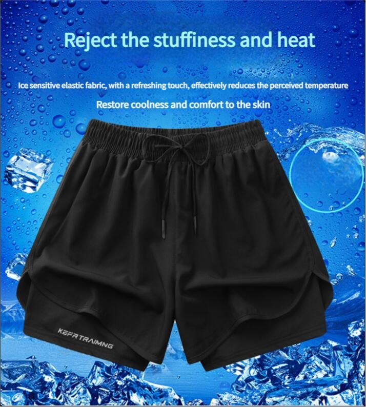 Pantaloncini sportivi da uomo 2025, da corsa, fitness, basket, pantaloni da spiaggia, foderati, capispalla, abito estivo in seta ghiacciata americana,_voghion.com
