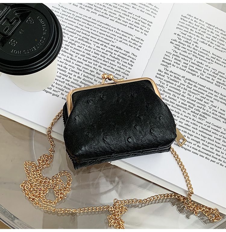 Torebka damska na jedno ramię, wzór strusia, mała torebka typu crossbody, tekstura popularna_voghion.com