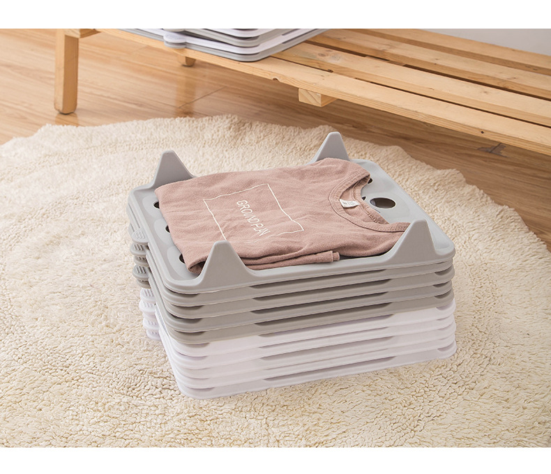 Luie jurk boek Multifunctionele trui opbergplank Kleding vouwartefact_voghion.com