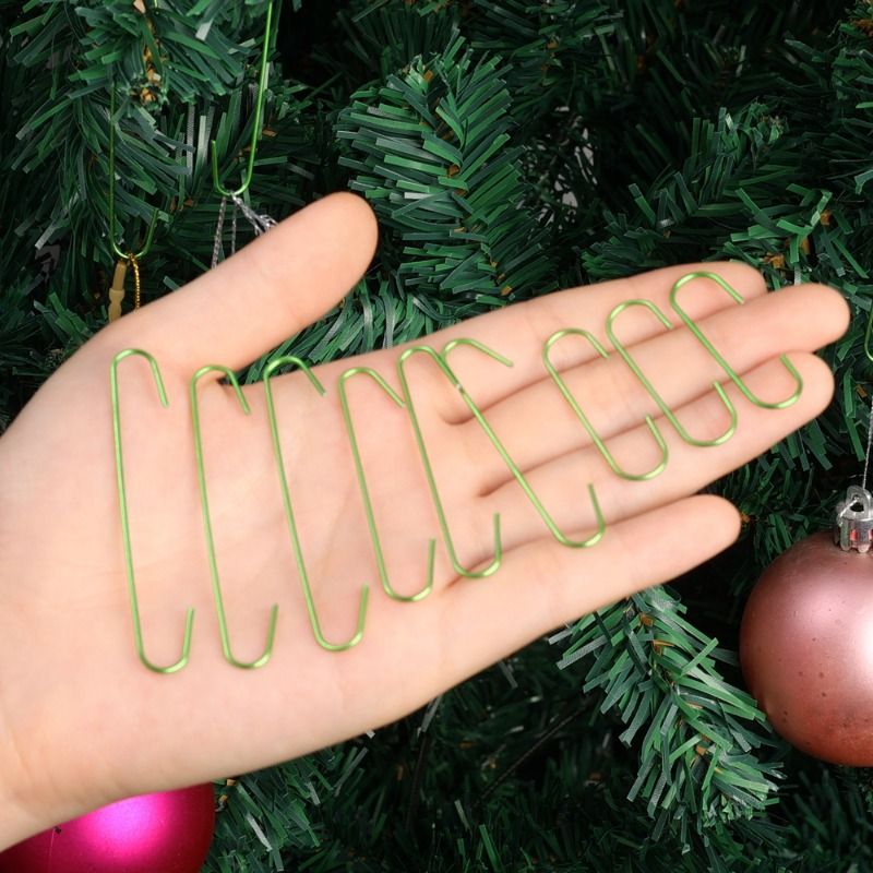 Crochets de suspension pour décorations de sapin de Noël en acier inoxydable, support pour boules de Noël, décorations pour Noël et le Nouvel An_voghion.com