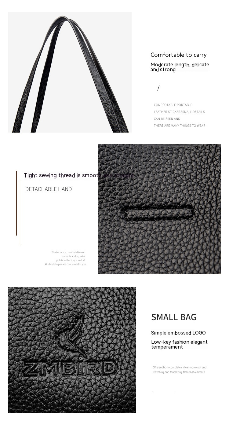 Genuine high-end leather bag women's new tote bag fashion and versatile large-capacity handbag armpit bag women_voghion.com