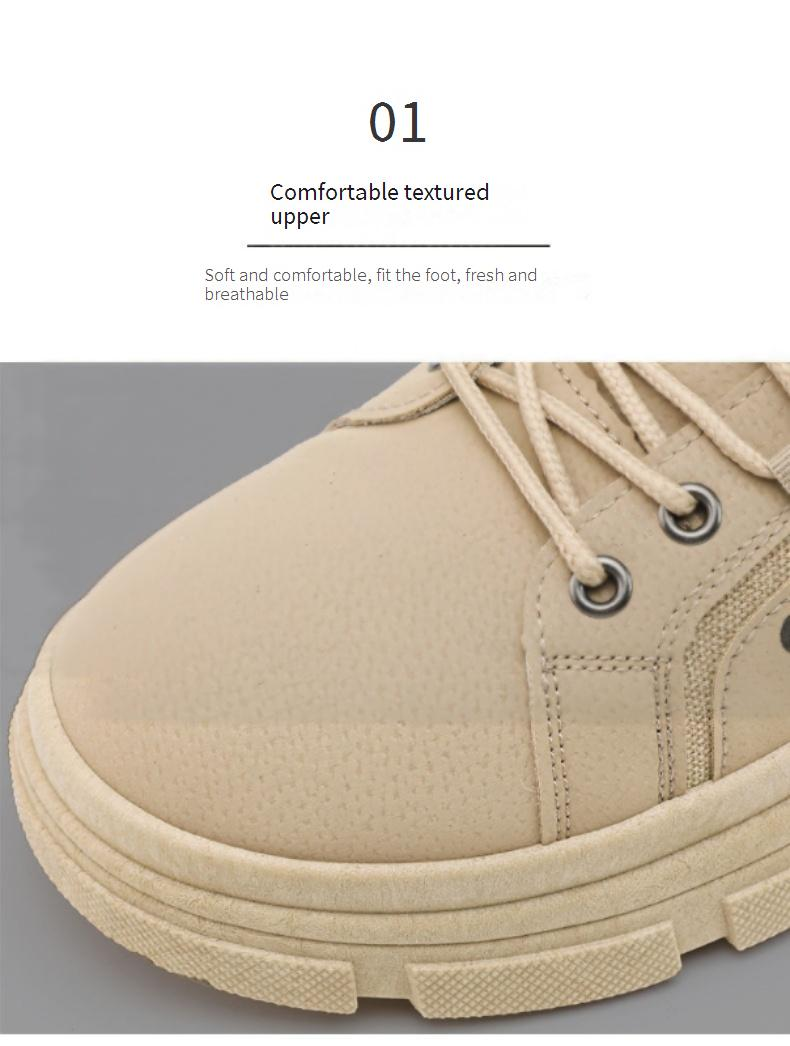 Spring And Autumn Men's Work Shoes Construction Site Work Safety Shoes Work Non Slip Wear Resistant Casual Shoes_voghion.com