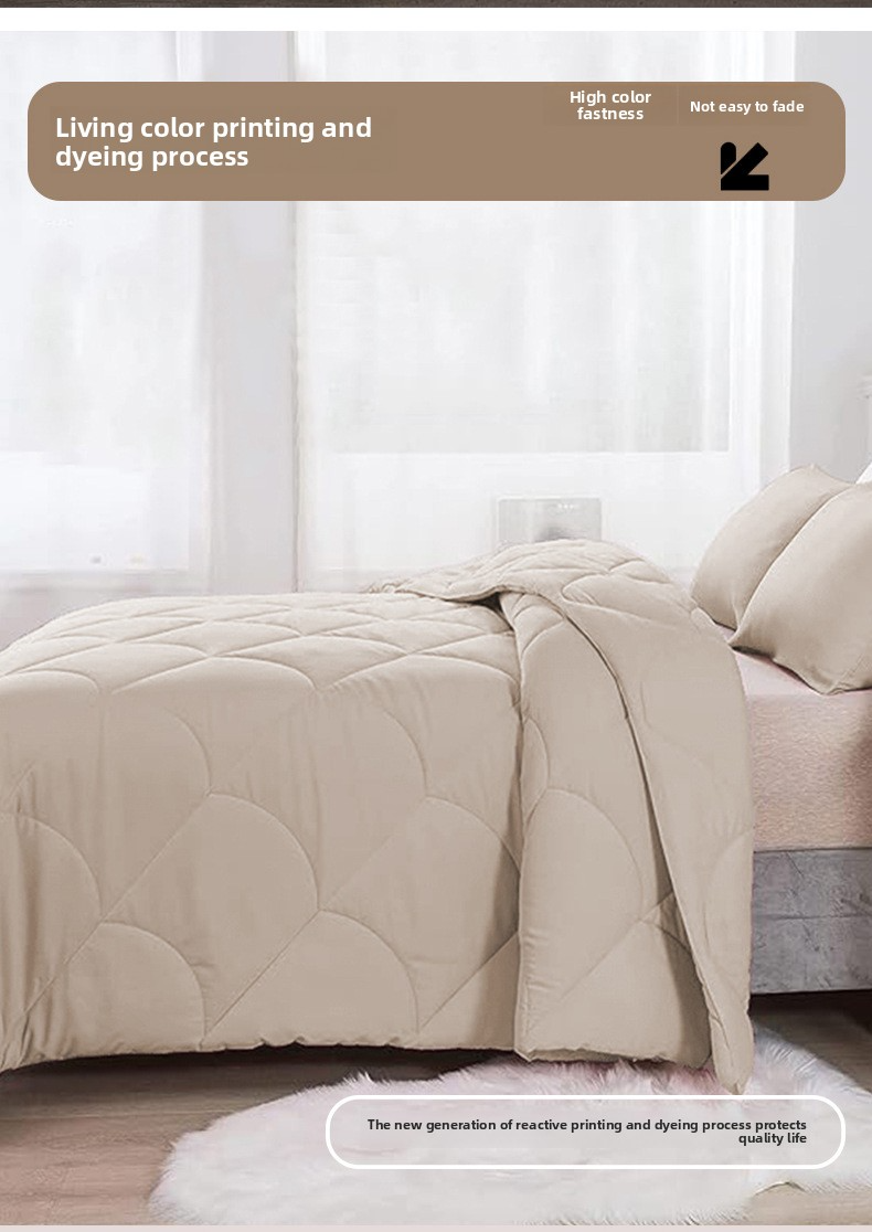 Parure de lit matelassée en losanges de couleur unie brossée – Housse de couette (ultra-douce et respirante) – Textiles de maison de luxe de style hôtelier_voghion.com