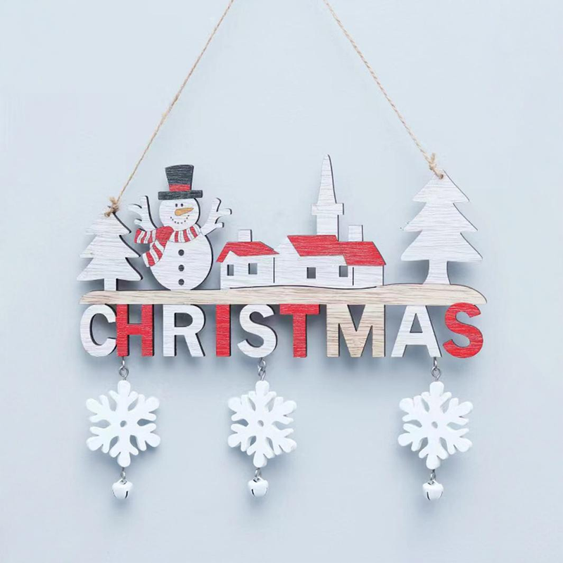 Decorazioni natalizie creative da appendere alla porta, regali di Natale in legno per la casa e la sala da pranzo_voghion.com