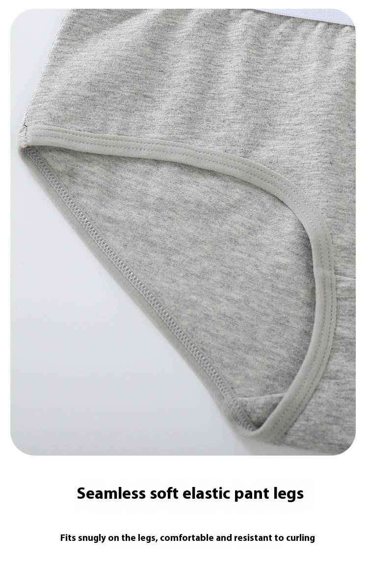 Slip da donna in cotone, morbidi e traspiranti, a vita media, con rifiniture con lettere, che sollevano i fianchi_voghion.com