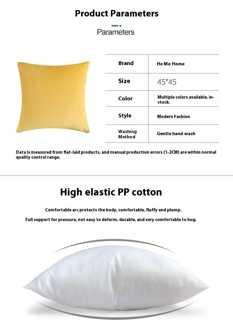Einfarbiger Kissenbezug aus Polyester – moderner, minimalistischer Kissenbezug für Sofa, Bett, Büro (45 x 45 cm, ohne Einsatz, maschinenwaschbar, mehrere Farben)_voghion.com