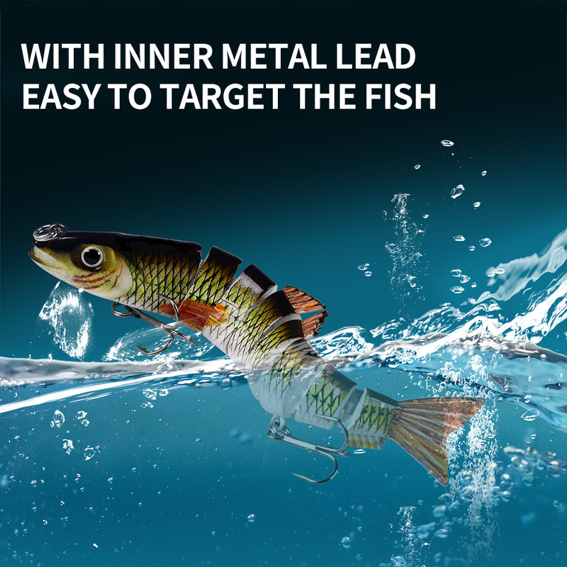 Lure Multi-Section Fish 8-Section Multi-Stage Hard Sea 12.5cm 21.5g Plastic Bait Fishing Gear_voghion.com