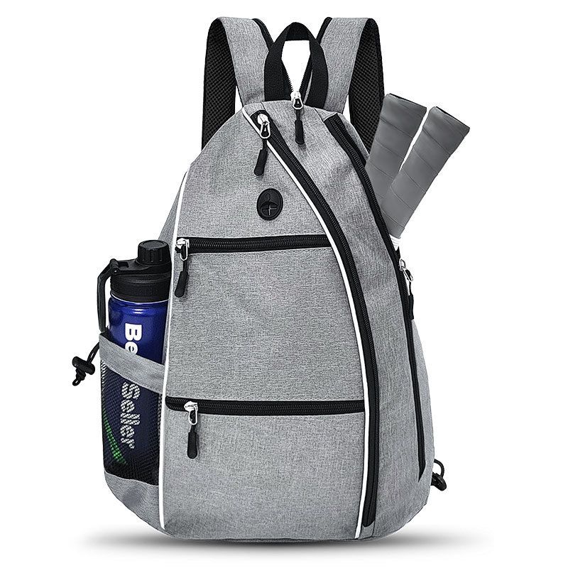 LazyZoom Peak Multi-Functional Tennis Unisex Sports Backpack Storage Drawstring Pocket Triangle Crossbody Bag_voghion.com