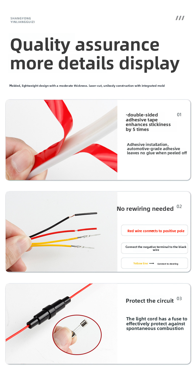 OKEEN Démarrer Scan à travers les feux de circulation diurnes Voiture Dynamique LED Super Lumineux Double Mode Capot Moteur Bande Lumineuse_voghion.com