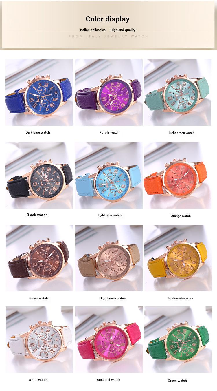 Wristwatch New Ladies Leather Belt Watch Vienna Quartz Watch Leather Belt Fashioned Ladies Watch Mens Watch_voghion.com