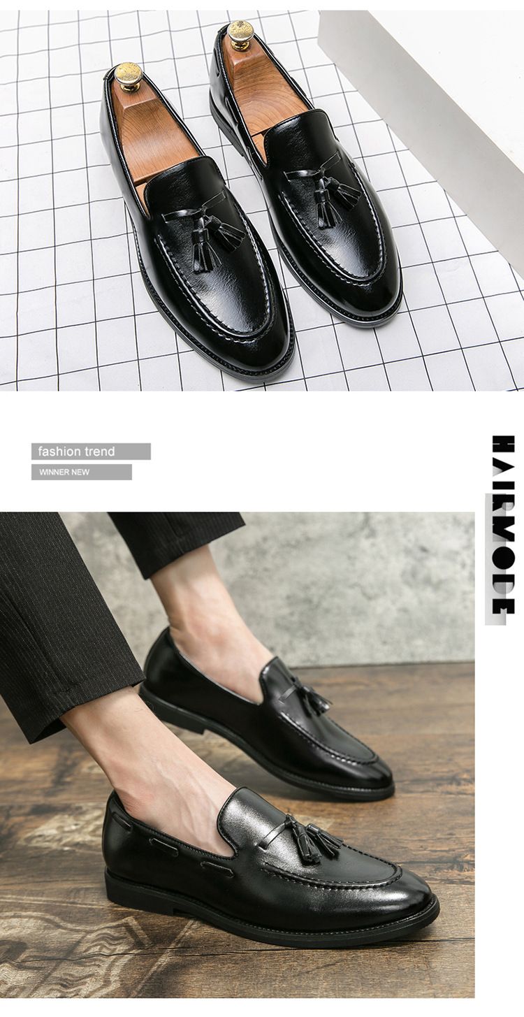 Cross-border Large Size 46 Summer New Men's Casual Fashion Tassel Small Leather Shoes_voghion.com