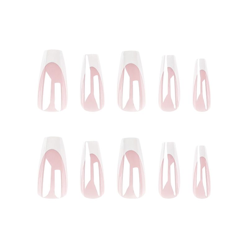 2024 Nuove unghie bianche francesi Yiwu Short Ladder Pezzi per unghie indossabili_voghion.com