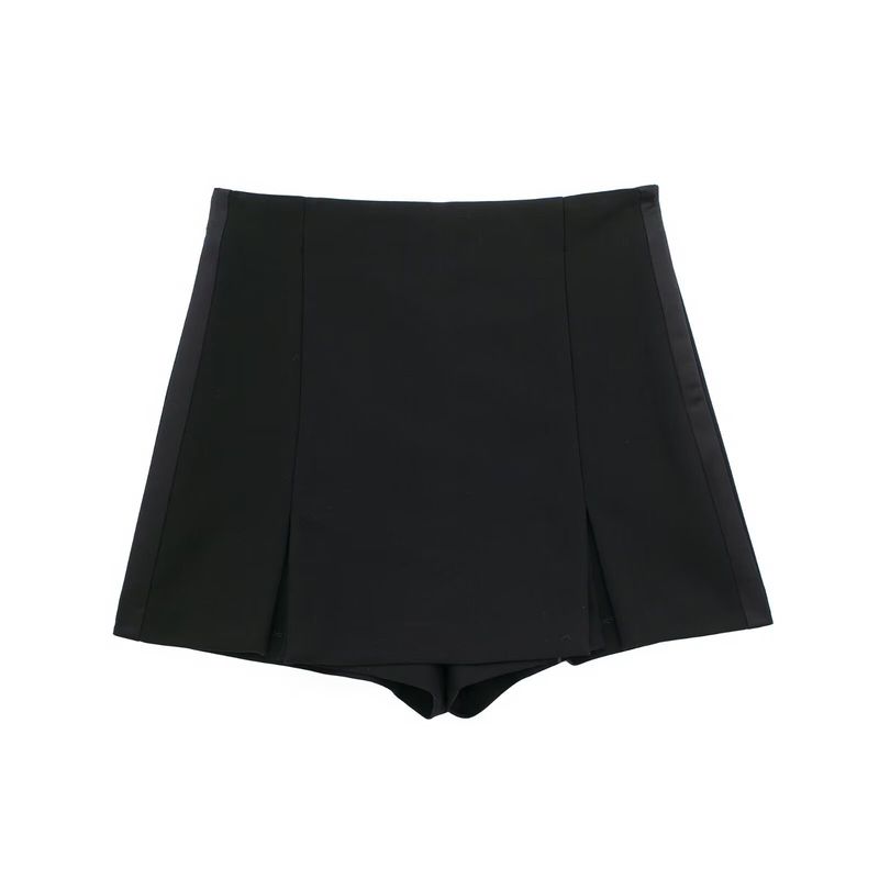 Ensemble haut moulant en satin de soie et jupe patchwork fendue pour femme, nouvelle collection printemps 2025_voghion.com