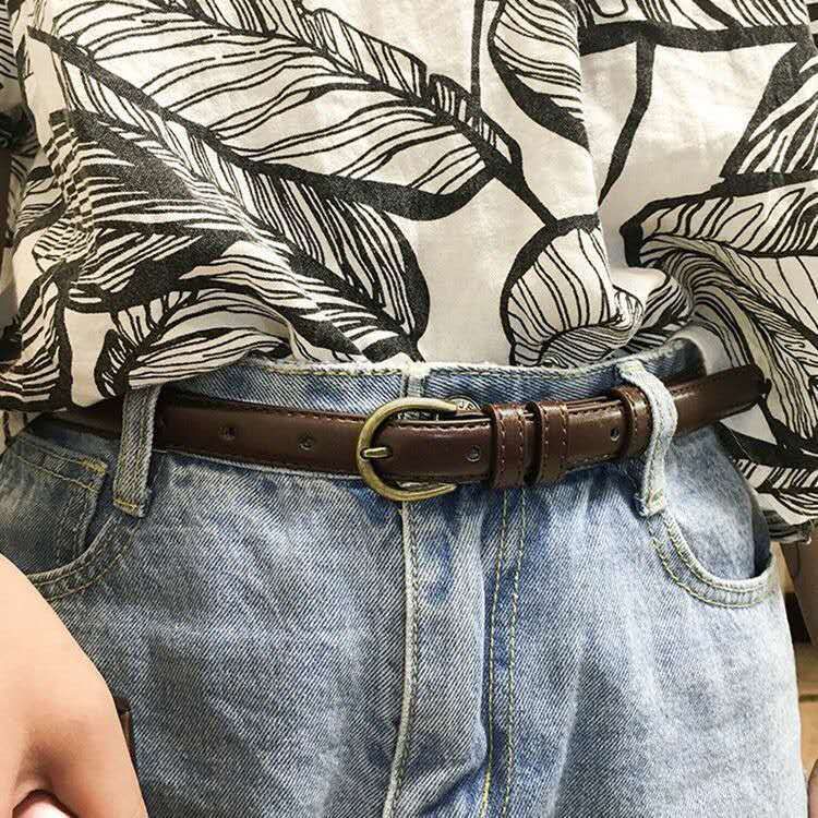 Einfache Student Mode Koreanische Version Casual Weiche Trendy Gürtel frauen Pin Schnalle_voghion.com