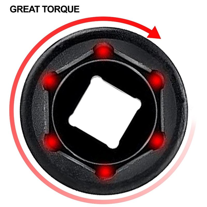 Drive Socket Socket 1 Piece Set 6Point Rugged 2 Impact Socke Sockets CrV 1 Inches 2 Construction Sockets Deep 26 Inches Impact_voghion.com