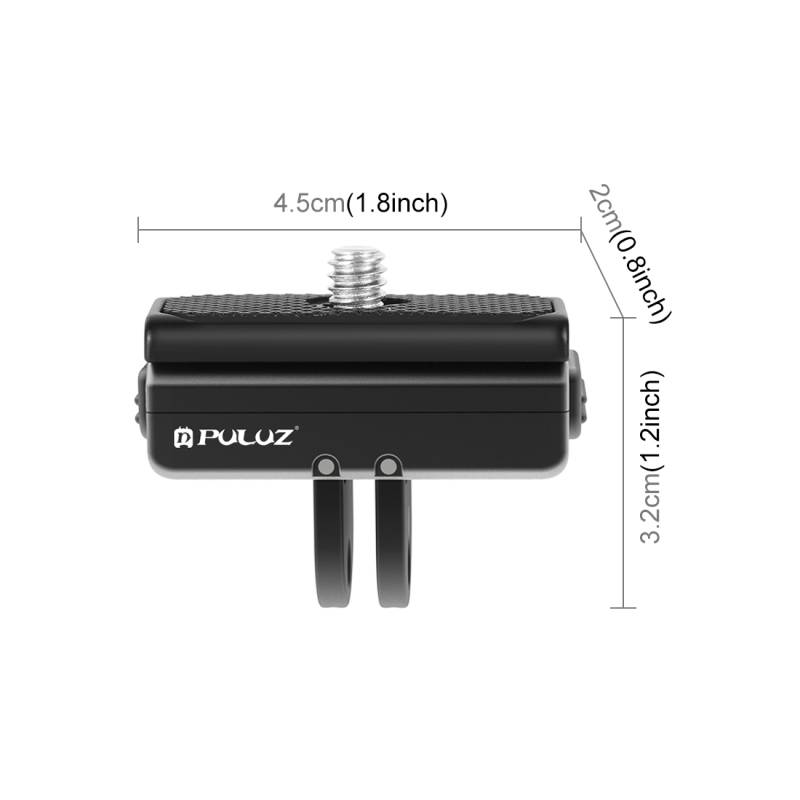 Pour Insta360 Ace / Ace Pro / X4 PULUZ Support de base magnétique à dégagement rapide (noir)_voghion.com