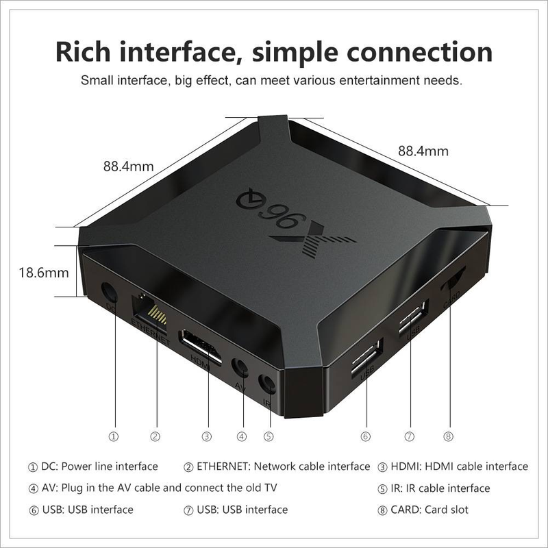 X96Q Network Set-top Box 4K High-definition WiFi Android 10 TV Box TV Box_voghion.com