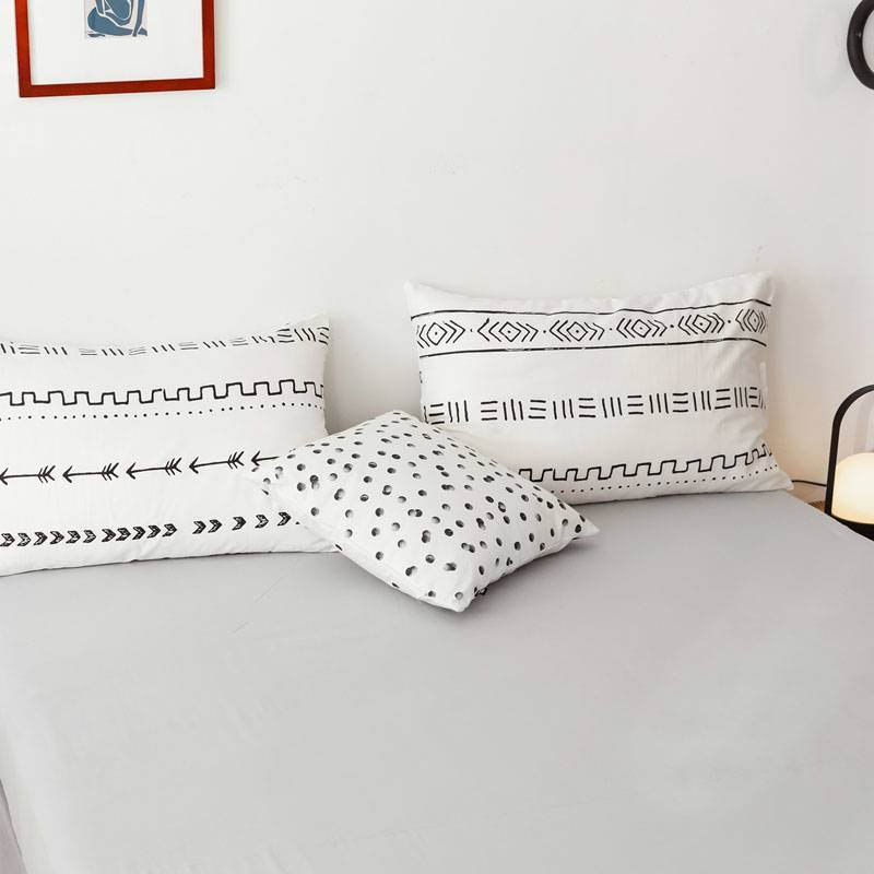 Set da tre pezzi Copripiumino bohémien Set da tre pezzi Biancheria da letto stampata_voghion.com