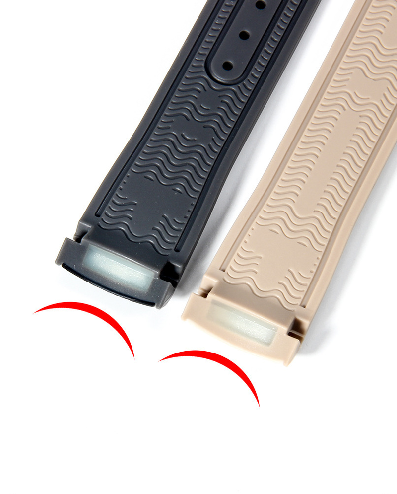 Watchbands Two-tone Silicone Strap For Planet Series Seahorse 300 20mm_voghion.com