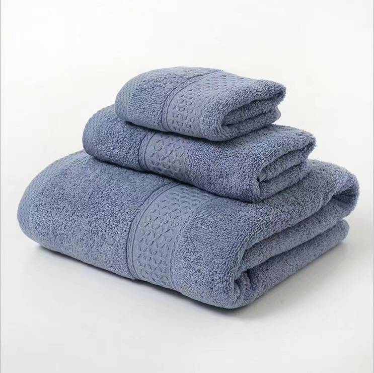 Premium-Badetuch-Set, 100 % Baumwolle, leichte und sehr saugfähige, schnell trocknende Handtücher, perfekt für den täglichen Gebrauch_voghion.com