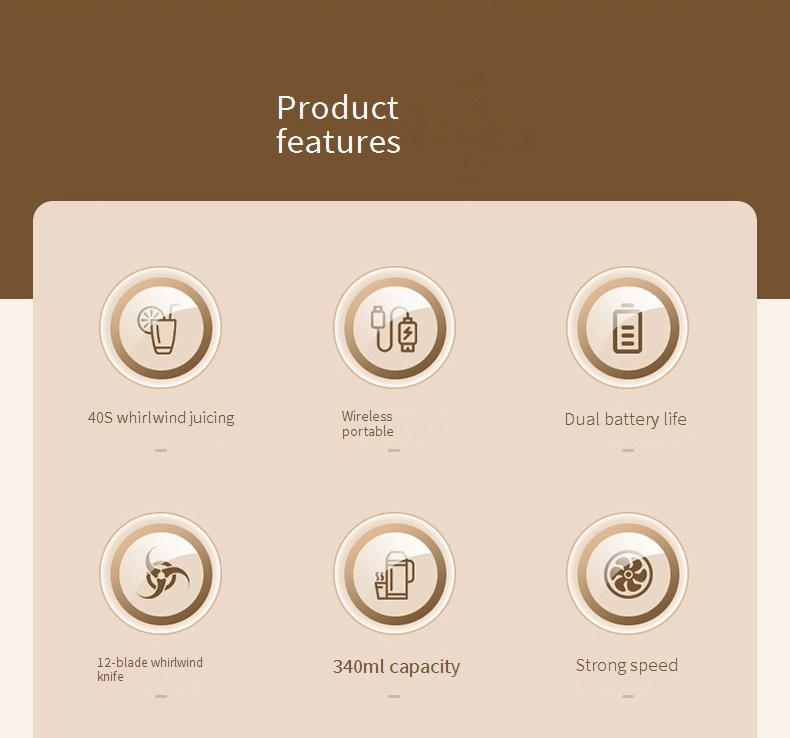 Juicer PC12 Knife Wireless Portable Electric Multi Function Outdoor Small Juicer Juicer Cup_voghion.com