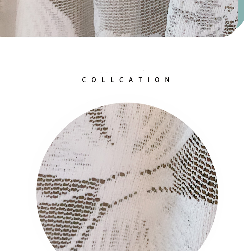 Nordic Lace Curtains - 80% Polyester Sheer Voile Drapes For Windows, Doors & Room Dividers, 150x100cm/180x100cm, White_voghion.com
