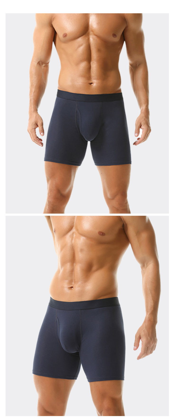 Breathable Cotton Boxer Briefs For Men - Anti-Bacterial, Comfortable & Seamless Underwear For Daily Wear_voghion.com
