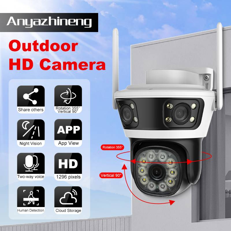 With PTZ (rotate/tilt/zoom), Infrared Night Vision, Two-way Intercom, Motion Tracking And Detection, Wi-Fi Wireless Connection, Home Security,_voghion.com