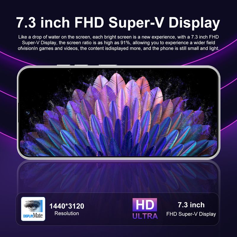 X8 Ultra Smart Business Phone With 5G Connectivity - Large 7.3-Inch Display & Advanced Biometric Security_voghion.com