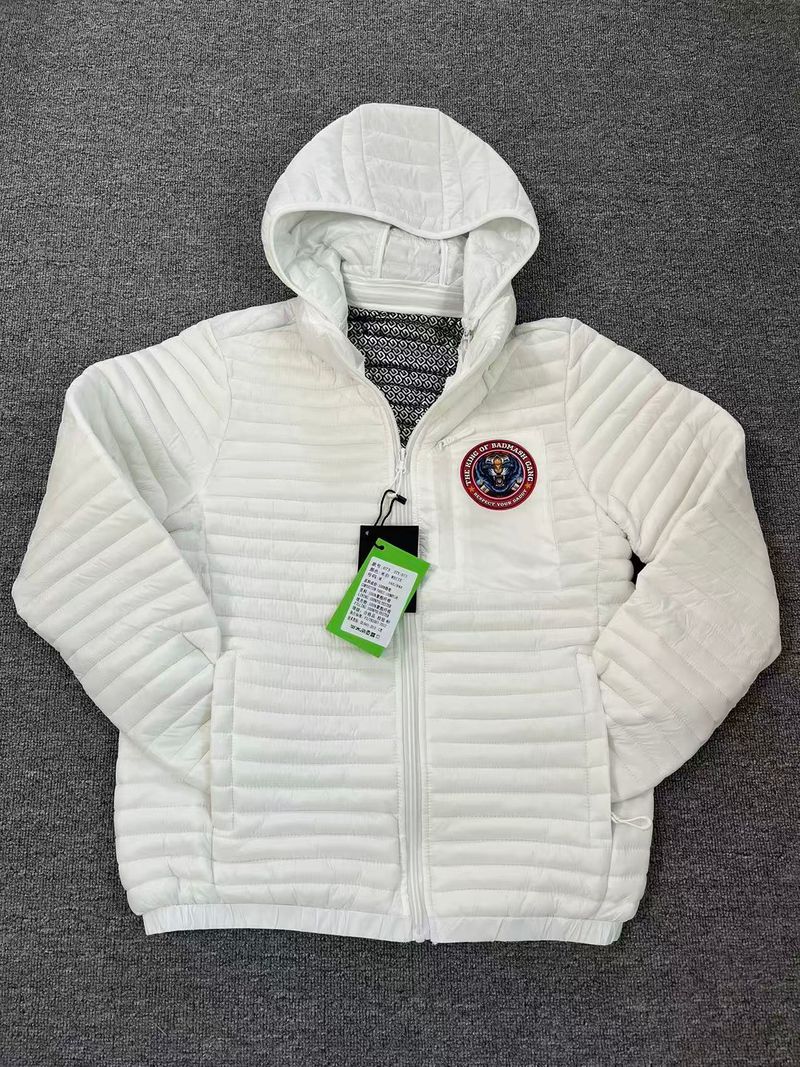 Jaqueta acolchoada masculina com infusão de grafeno e capuz removível - Casaco Techwear de inverno com logotipo circular, agasalho leve e quente_voghion.com