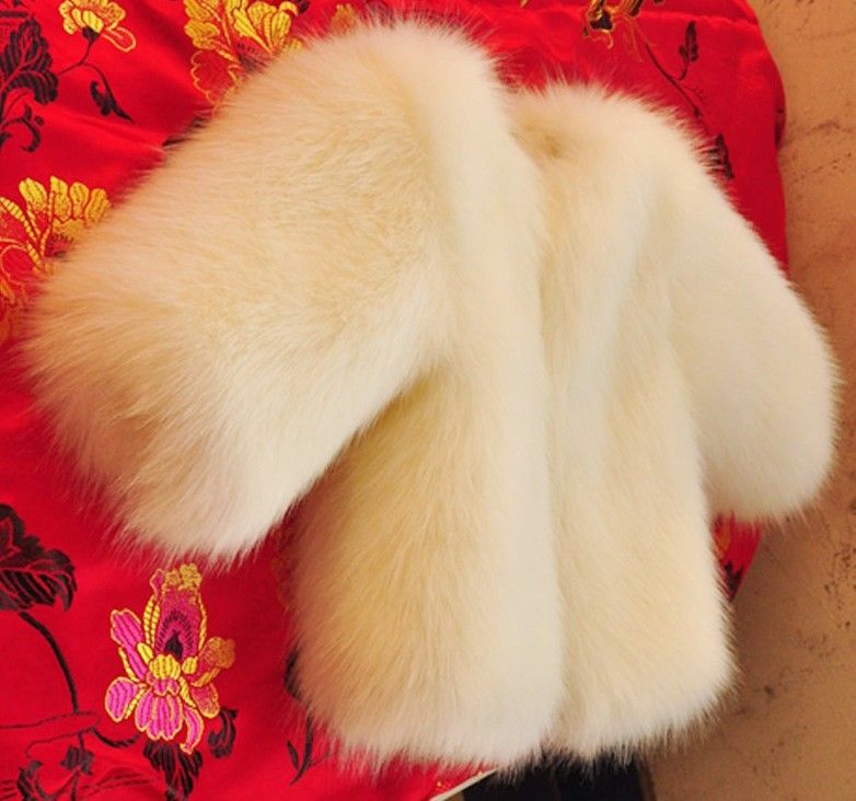 Luxury Faux Fox Fur Coat For Kids (8+ Years, 140cm+) – Soft & Plush Winter Jacket – Unisex Boys & Girls – Elegant Short-Length Design_voghion.com