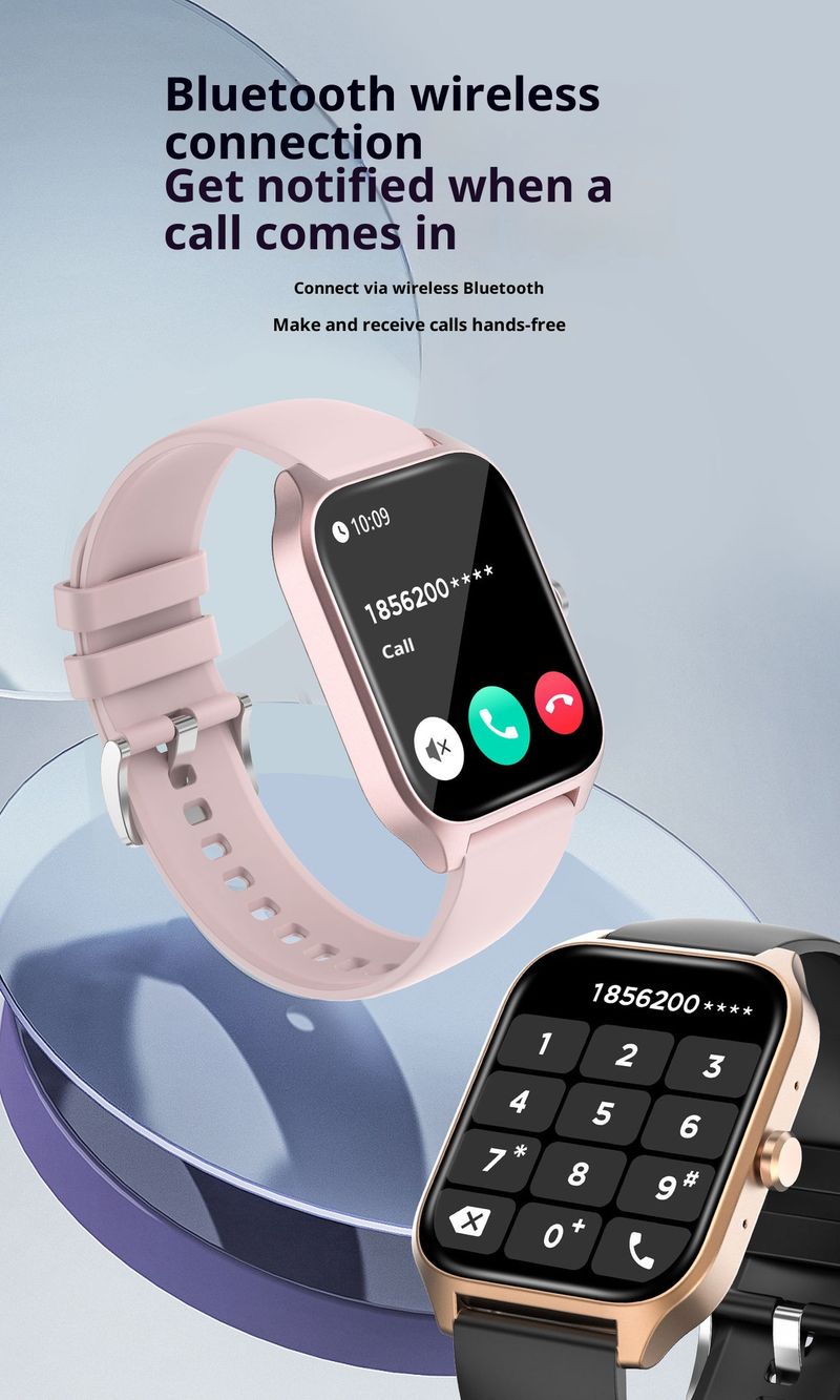 G109 Smart Watch With Bluetooth Calling, Heart Rate & SpO2 Monitor, IP67 Waterproof, Fitness Tracker For Men & Women_voghion.com