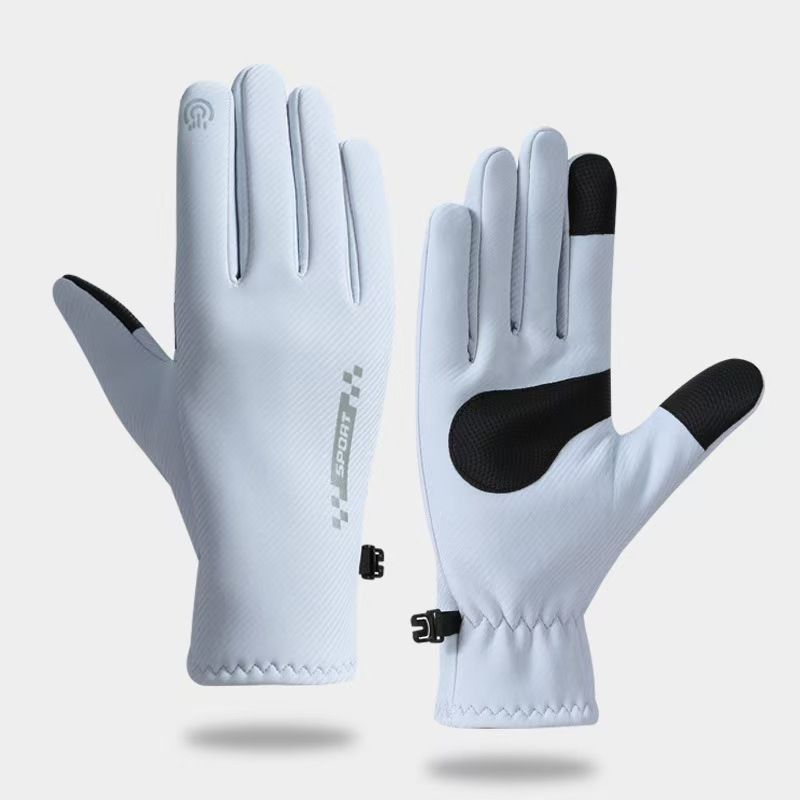 Anti-Slip Touchscreen Gloves With Fleece Lining - Waterproof, Cold-Resistant, Durable For Sports & Outdoor Cycling_voghion.com