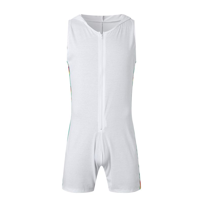 Men's Clothing Men's Summer Sexy Fitness Tights Jumpsuit Quick Drying Sleeveless Fun Sportswear_voghion.com