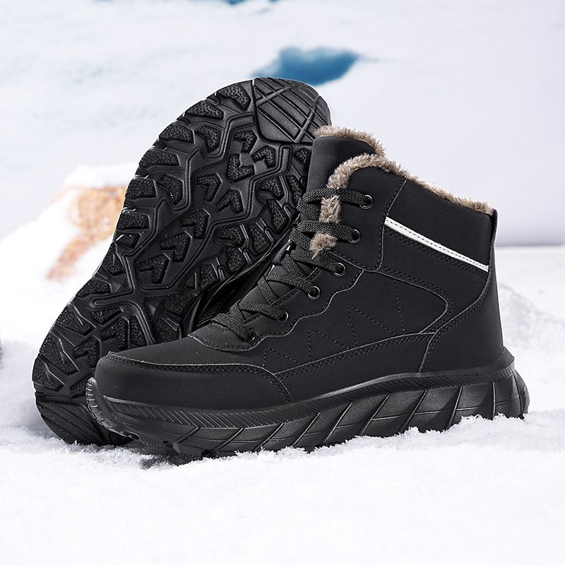 Men's Snow Boots Thickened, Slip-Resistant, Waterproof Warm Fall/Winter 2025 New_voghion.com
