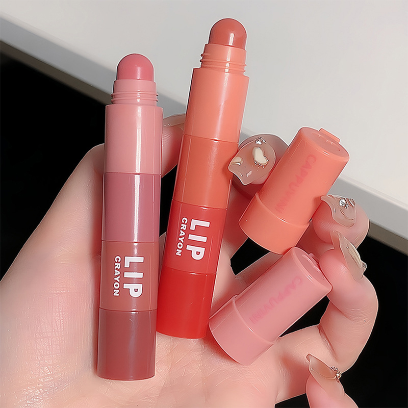 penna Rossetto opaco 4 colori in 1 rossetto rosa nudo opaco rossetto resistente all'acqua set di rossetti con penna conf_voghion.com