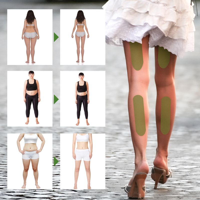 Wermut-Beinaufkleber helfen, Beinlinien zu verbessern, faule Form zu straffen und die Beinhaut zu straffen_voghion.com