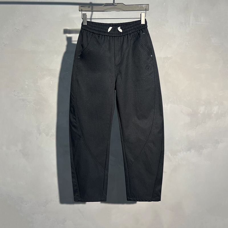 Premium Products 2024 Autumn And Winter New Straight Leg Casual Pants Men's Thick Sports Sweatpants Youth Drawstring Harem Pants Look Taller_voghion.com