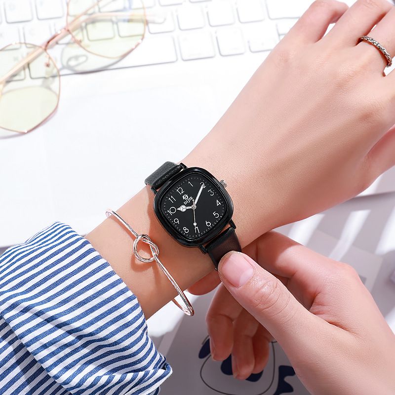 Internet Celebrity Square Watch For Women Ins Style White High Value Junior High School Students Korean Version Simple_voghion.com