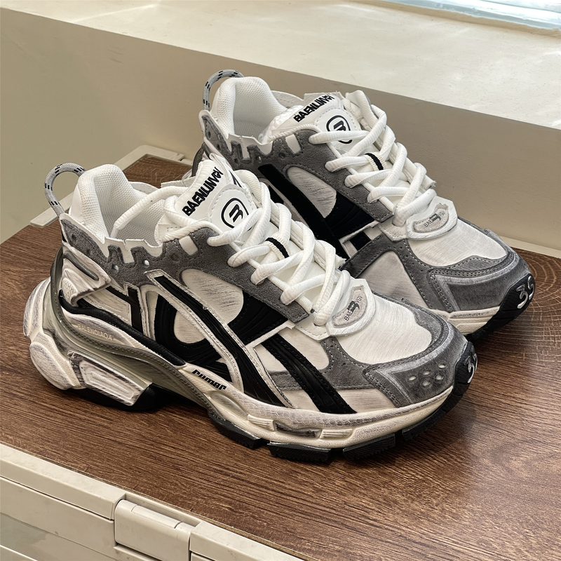 2023 Autumn New Genuine Leather 7.0 RUNNER Casual Running Combination Bottom Flat Panel Dad Shoes For Women_voghion.com