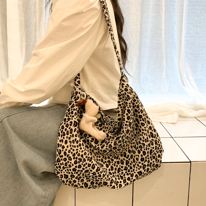 Canvas Women, Tote Bag, Large Capacity, Summer, Crossbody, 2025 New Versatile Shoulder Bag For Class And Commute_voghion.com
