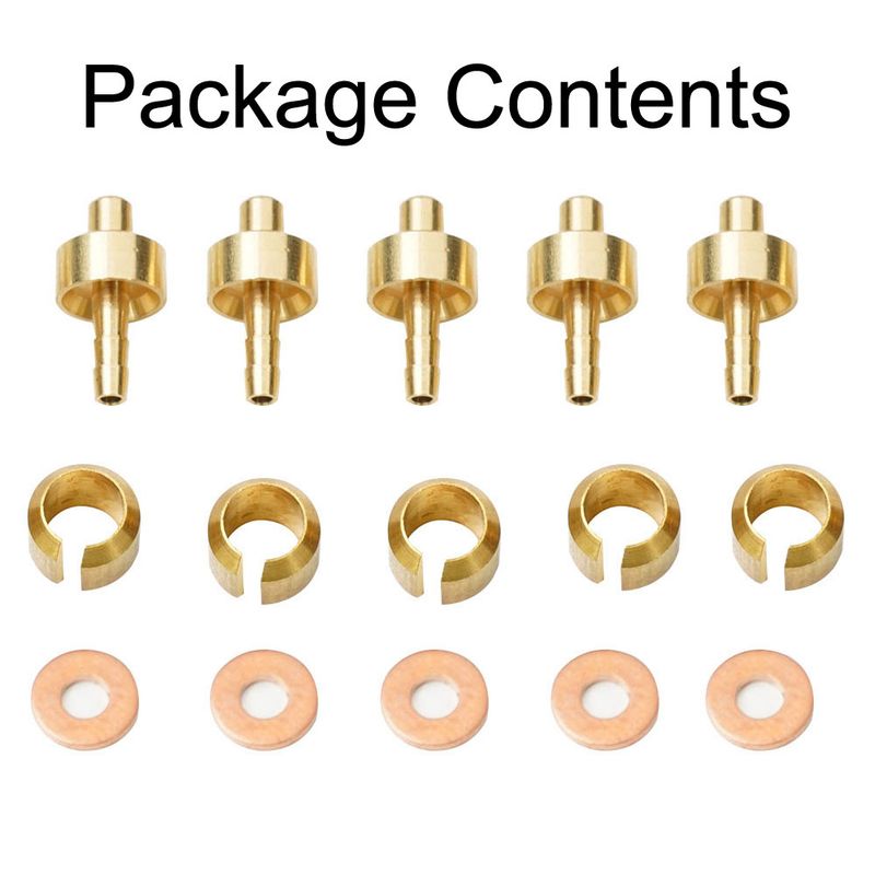 5set Oil-Naald Set Five-e Body Suitable For-HOPE Hose Insert Oil Needle Olive Head Five Thread Bicycle Brake Parts_voghion.com