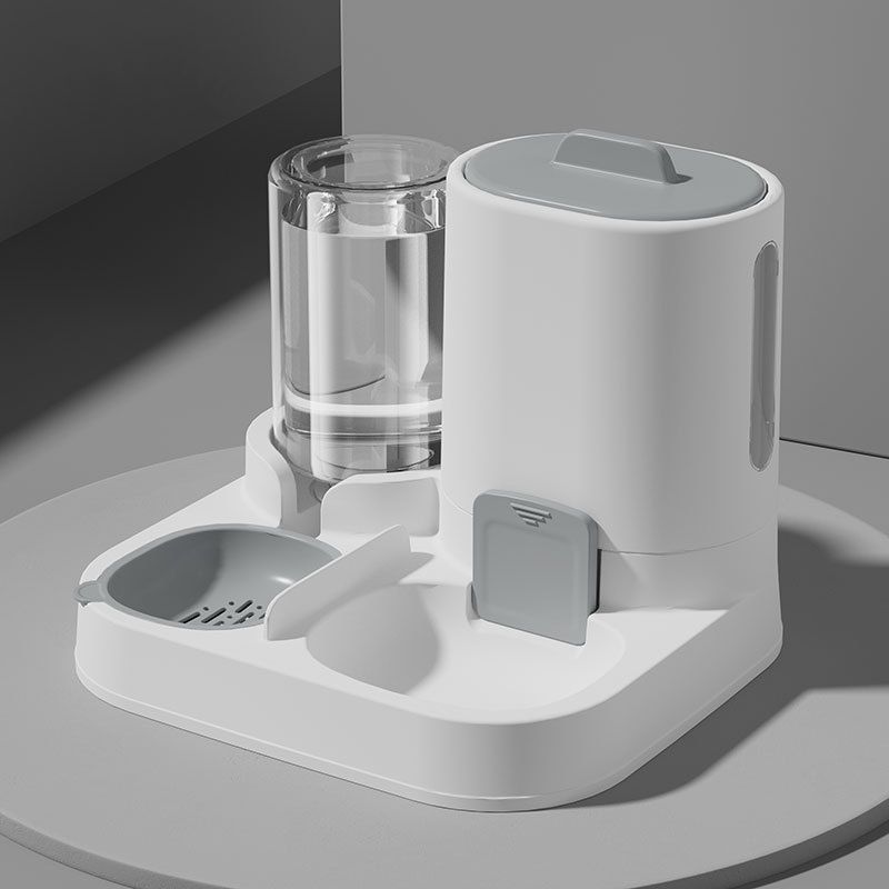 Cat Feeding Water Feeder Dog Bowl Cat Bowl Smooth Food And Water Supply Two-in-one Water Dispenser Cat Bowl Pet Supplies_voghion.com